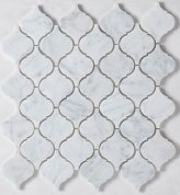 Carrara white lantern mosaic tiles