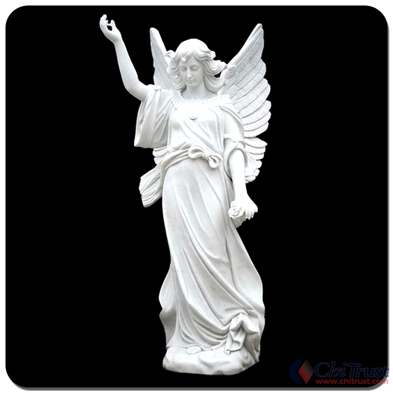 Marble angel statues