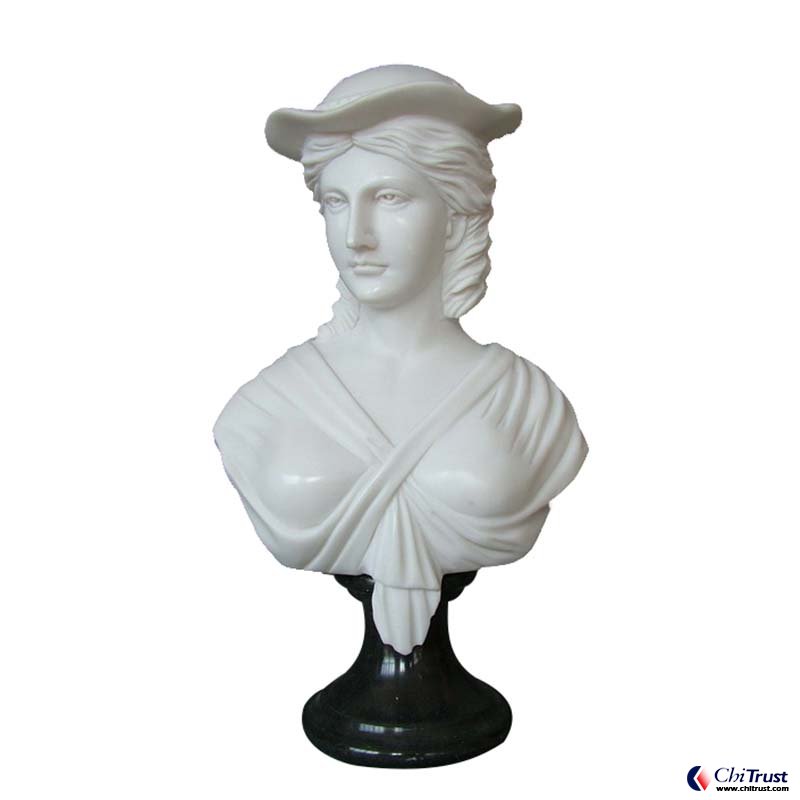 Hand carving female bust