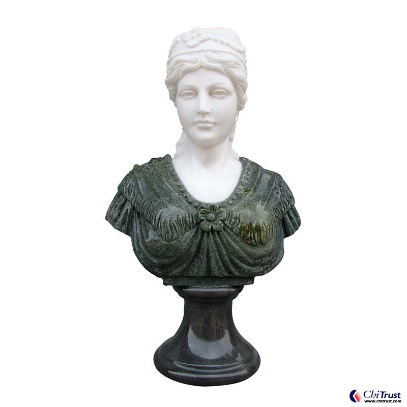 Female bust statue