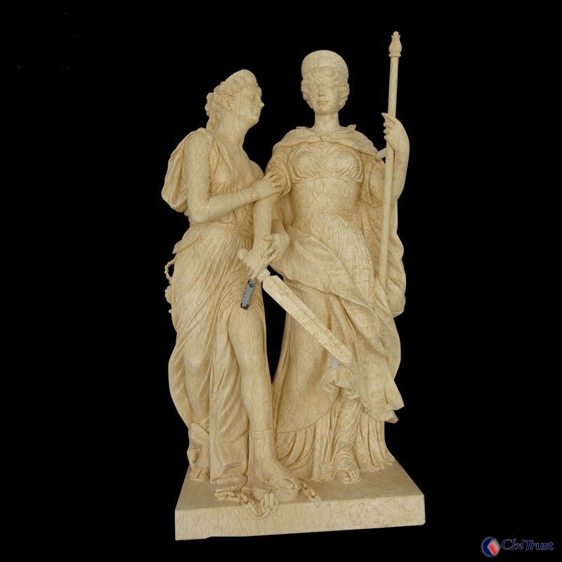 Antique marble Greek statues