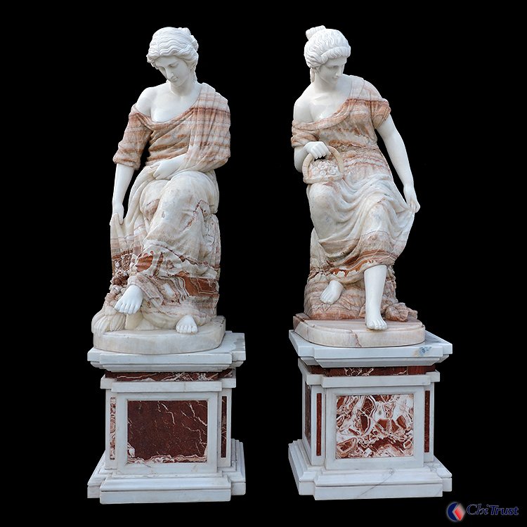 Famous modern art marble stone woman statue