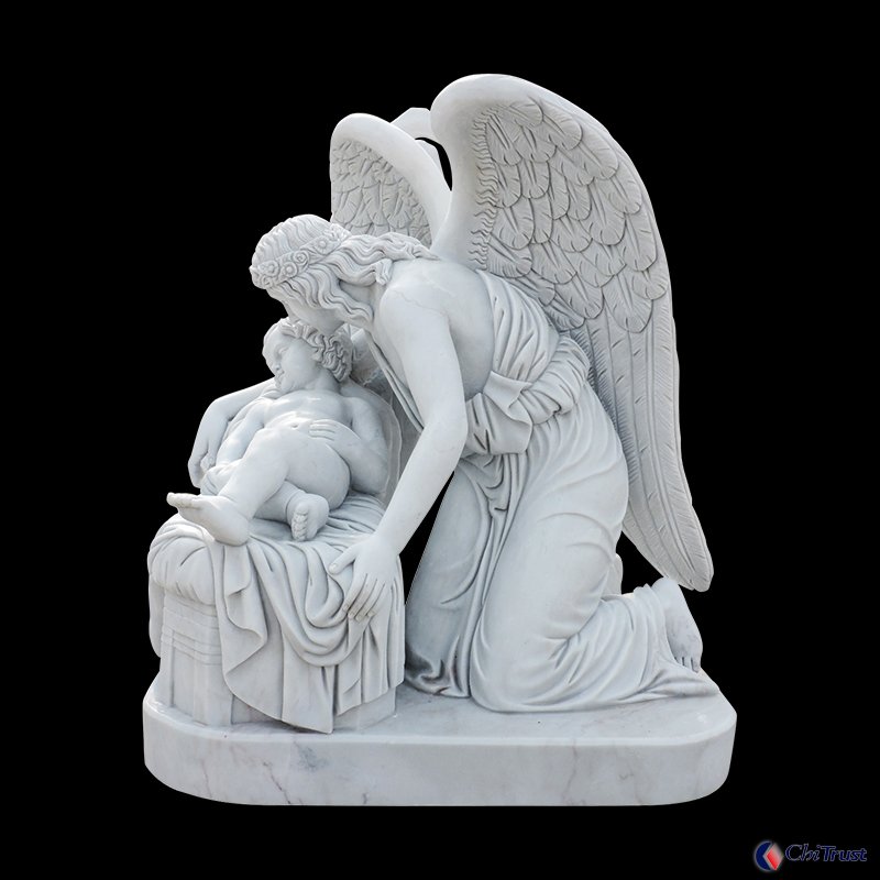 Manufacturer Marble decoration father and son statue