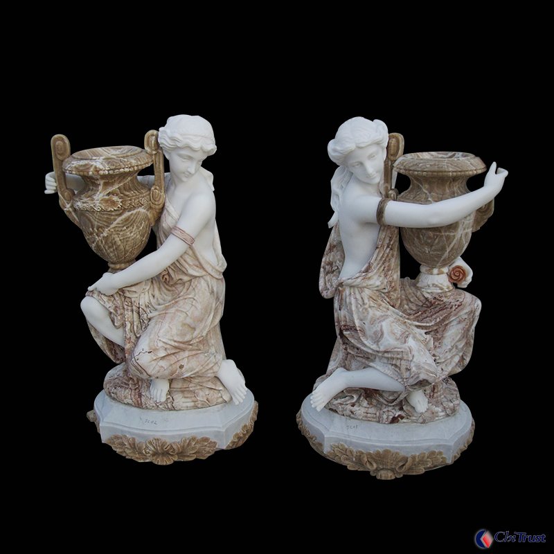 Hand made carving marble woman statue