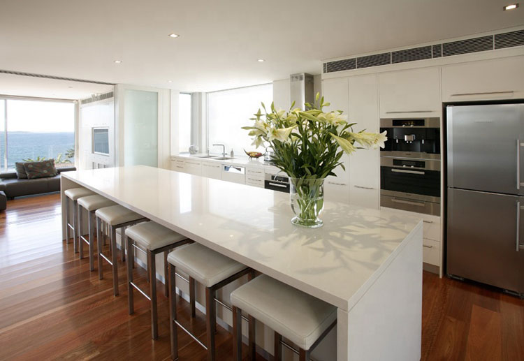 Pure White Quartz Countertops & Worktops