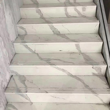 Calacatta Quartz Stairs Steps